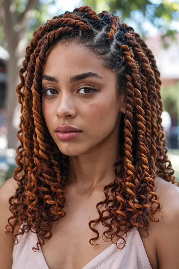 8. Island Twists with Color Accents
