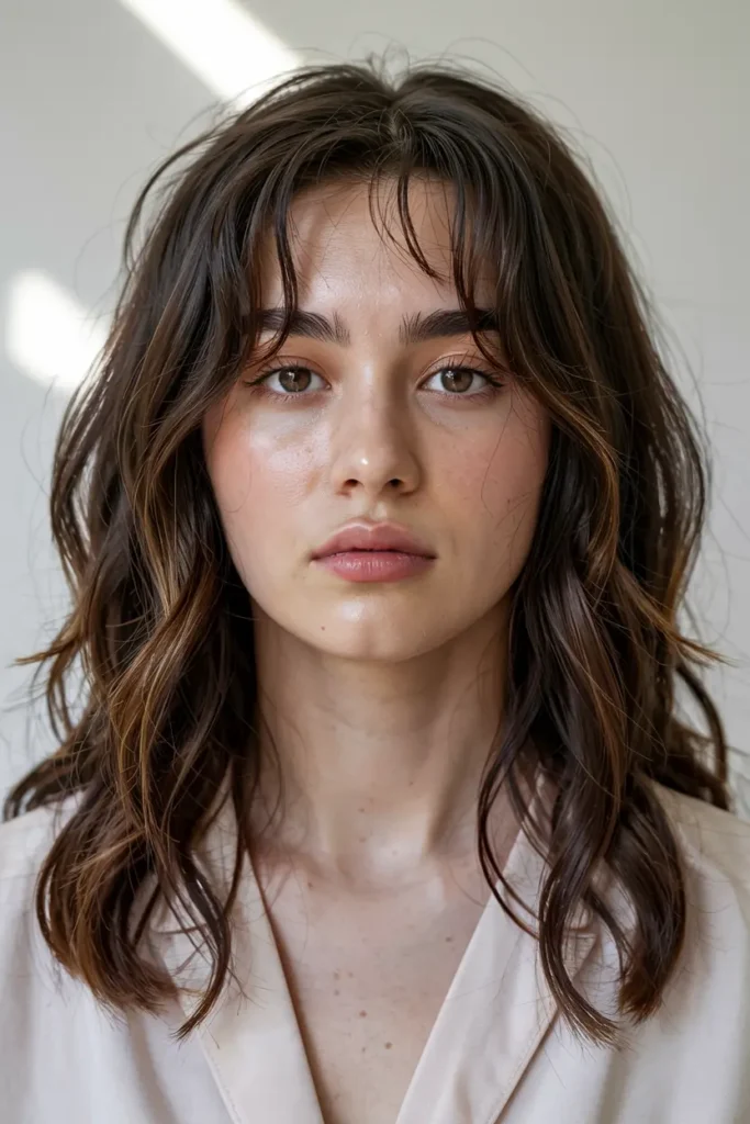 8. Long Wispy Bangs