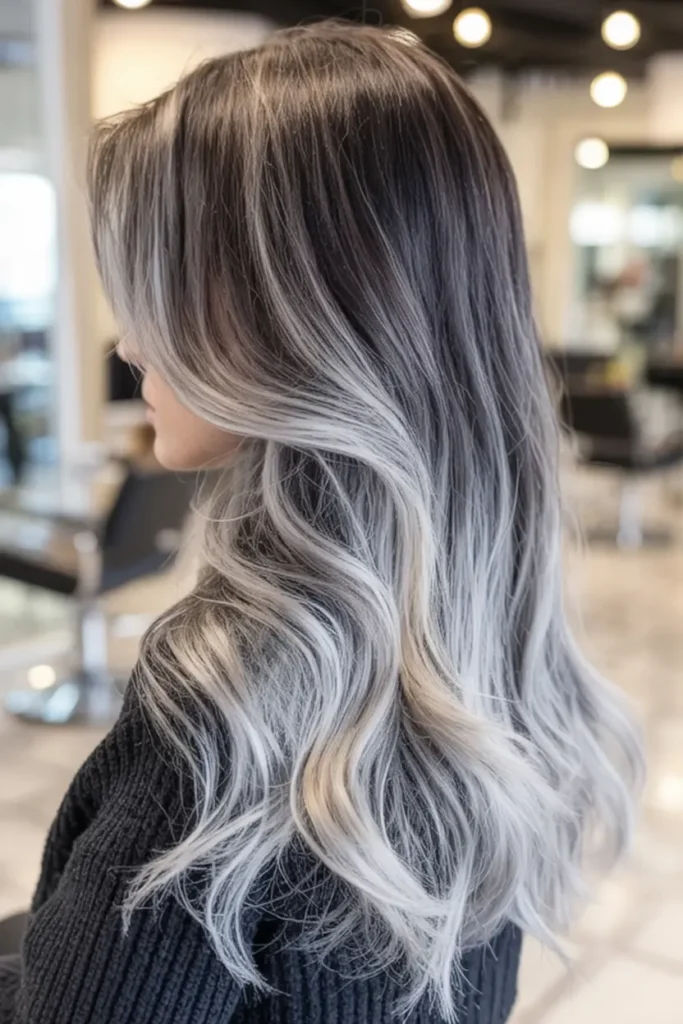 8. Smoky Charcoal Hair
