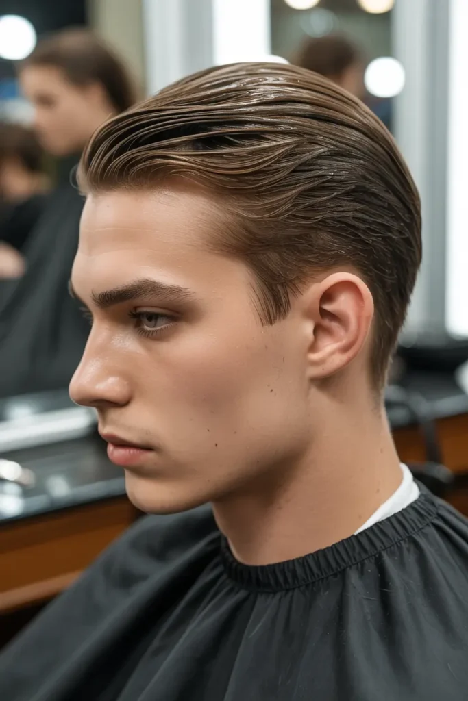 8. Wet Look Slick Back