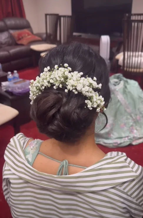 Twisted Floral Updo