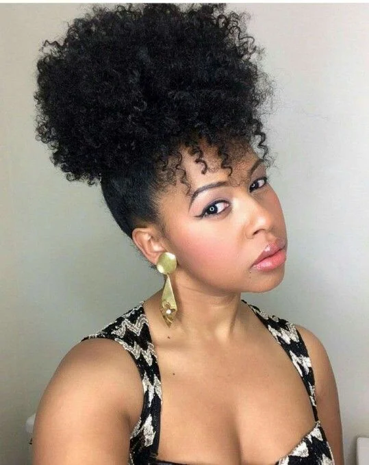 Voluminous Curly Afro