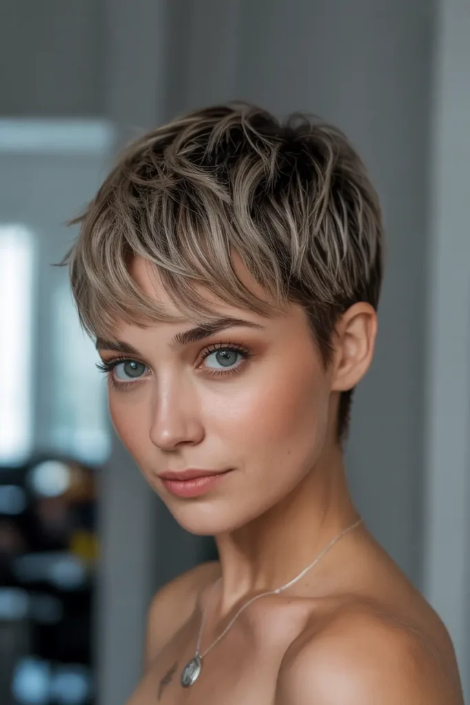 20 Pixie Cuts for All Face Shapes, Find Your Style 9 9. Choppy Pixie with Fringe