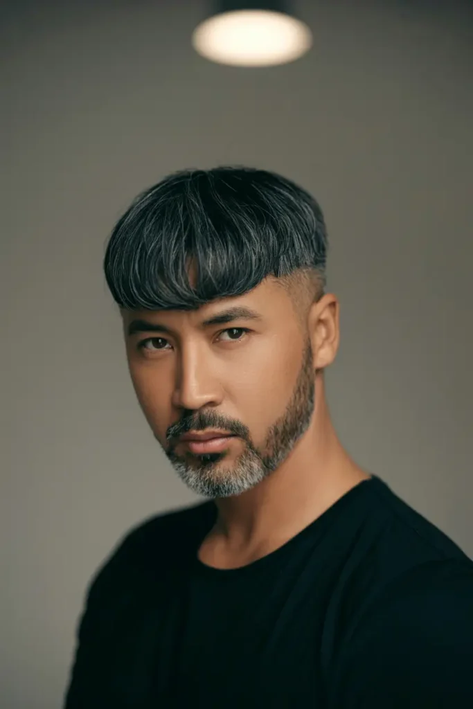 9. Forward Fringe Crop with Circle Beard