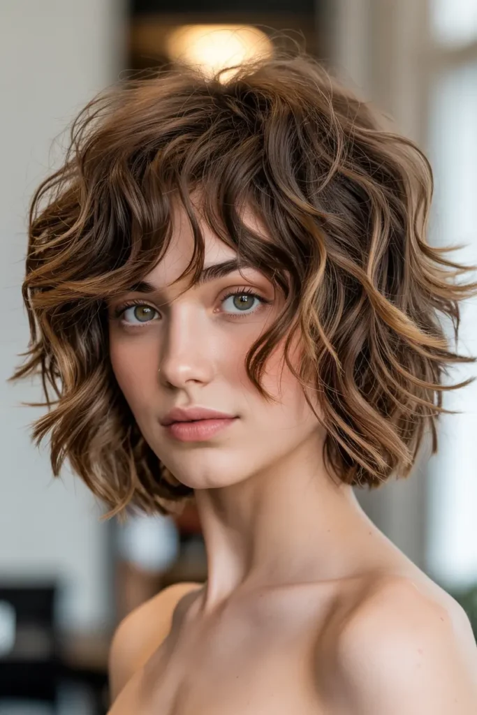 9. Shaggy Wavy Bob