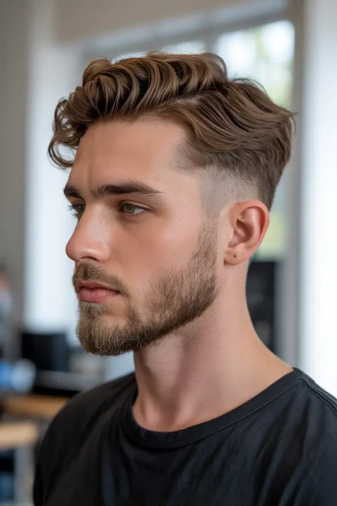 9. Tapered Waves with Chin Strap