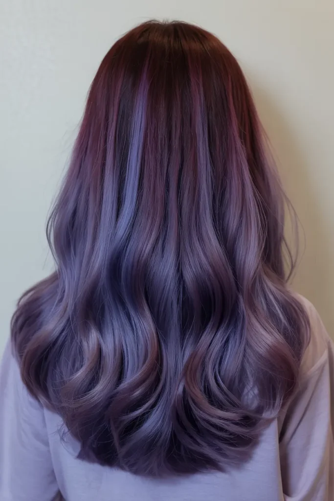 Dark Purple Hair Ideas for Brunettes & Light Hair 9 9. Violet Dark Purple Blend