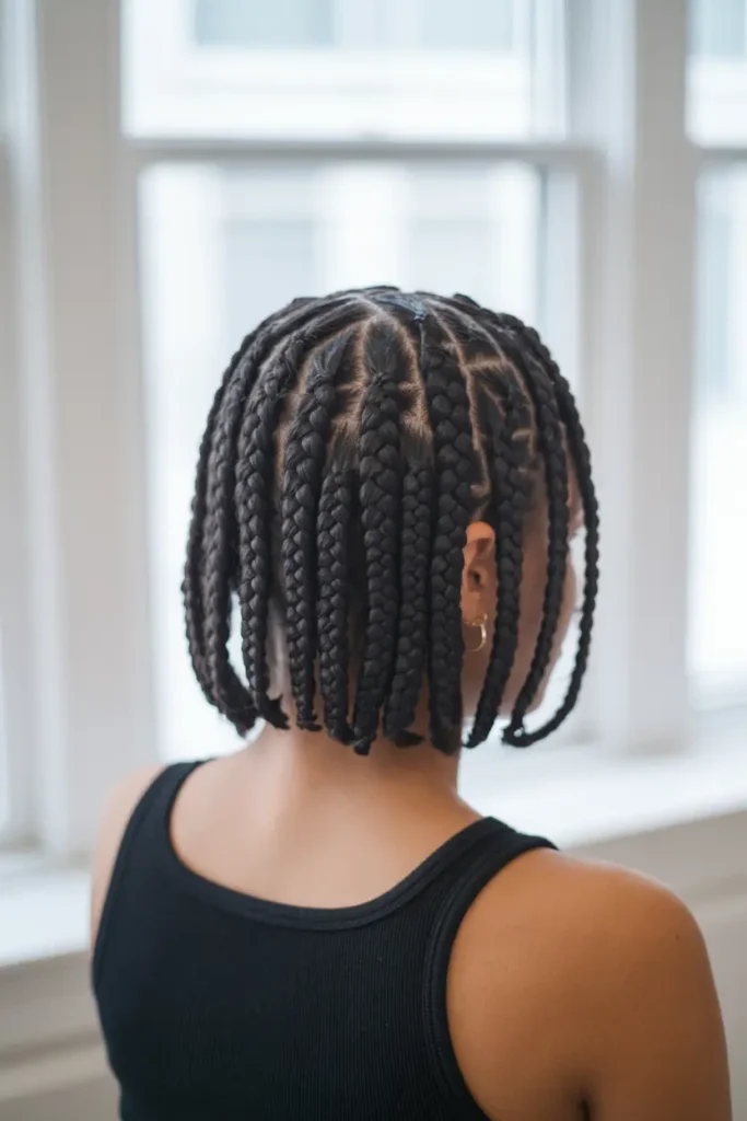 1. Box Braids Bob