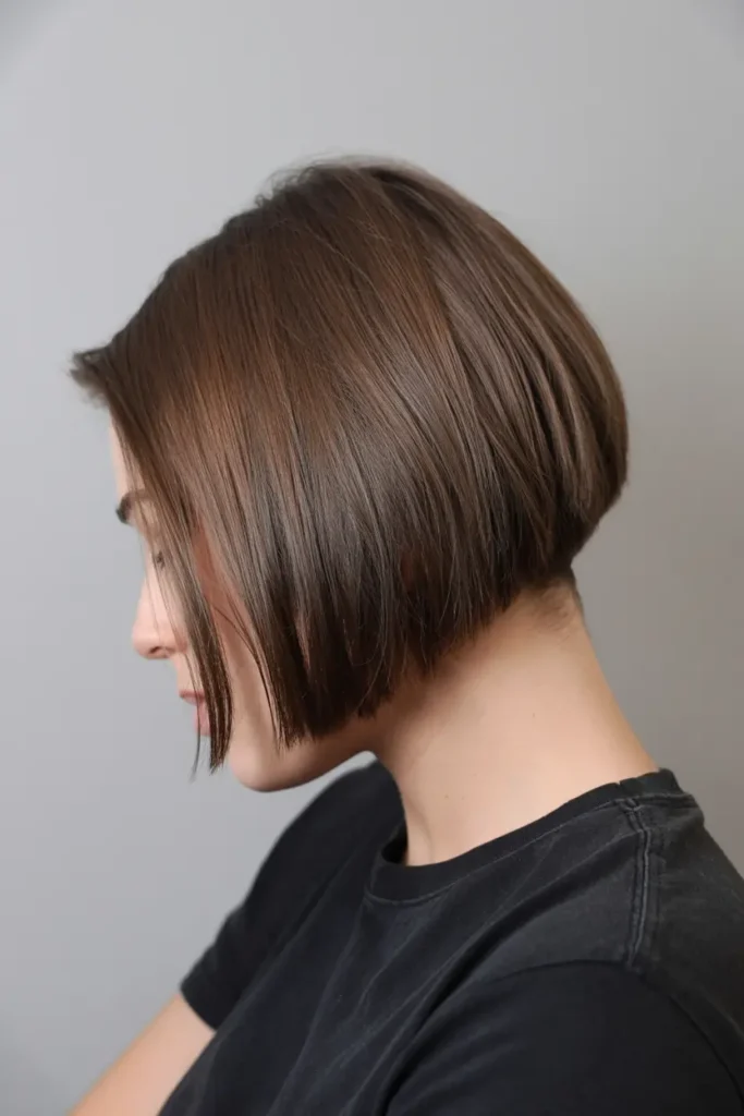 1. Classic Stacked Bob