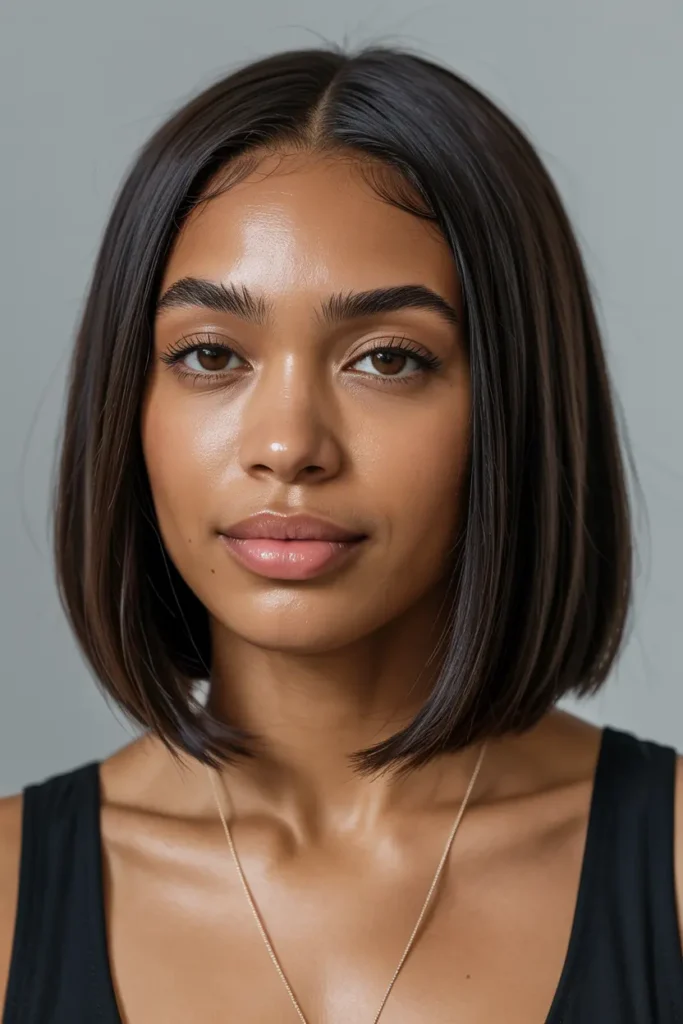 1. Sleek Straight Bob