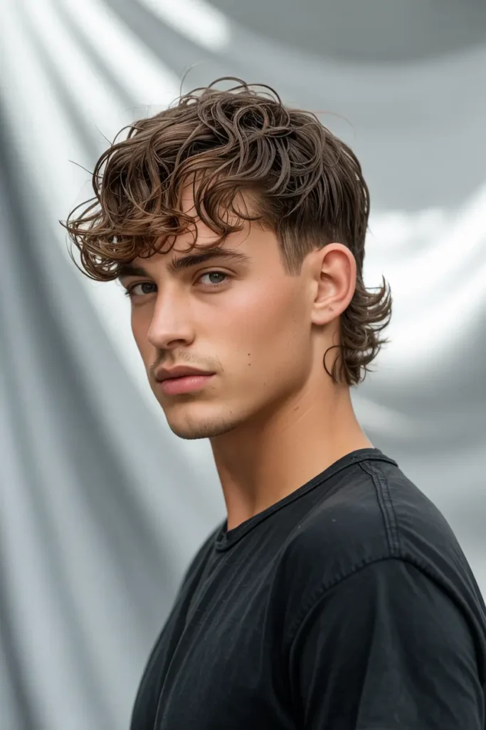 1. Textured Wavy Mullet