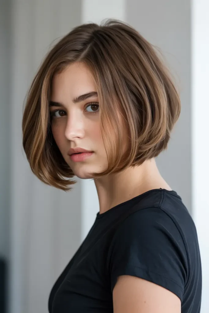 10. Layered Stacked Bob