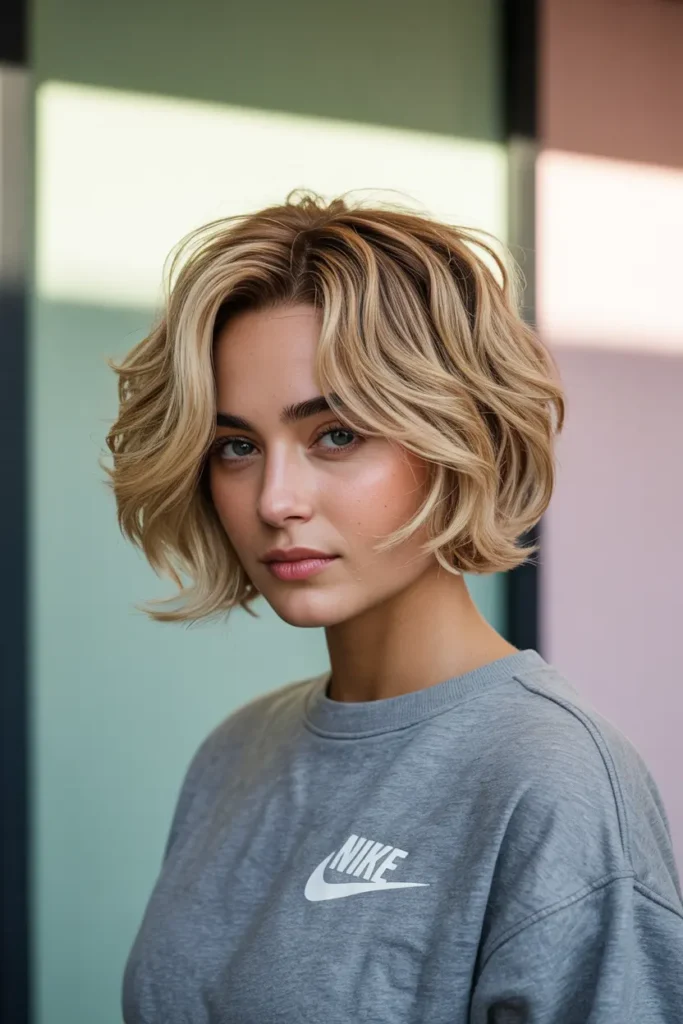 10. Messy Layered Bob