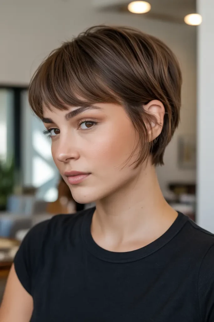 10. Pixie Bob with Curtain Bangs