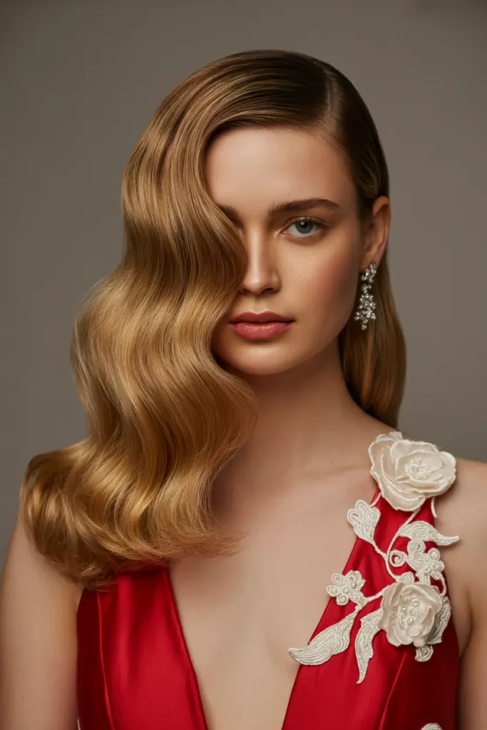 10. Side Parted Voluminous Hair