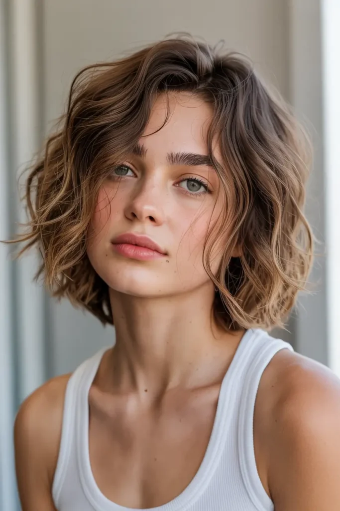 10. Tousled Italian Bob