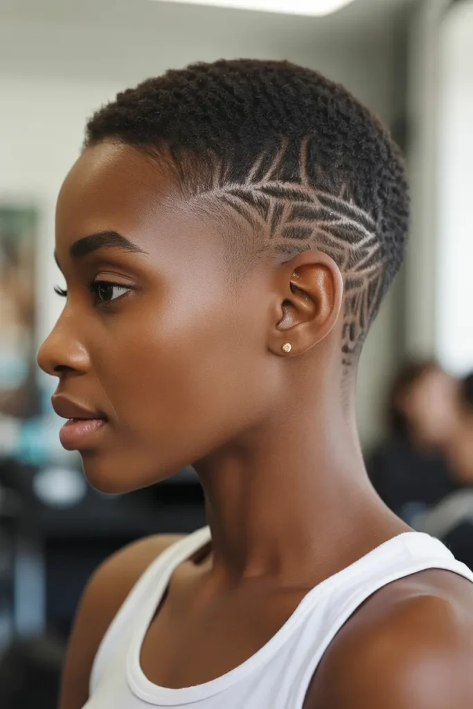 11. Buzz Cut with Design