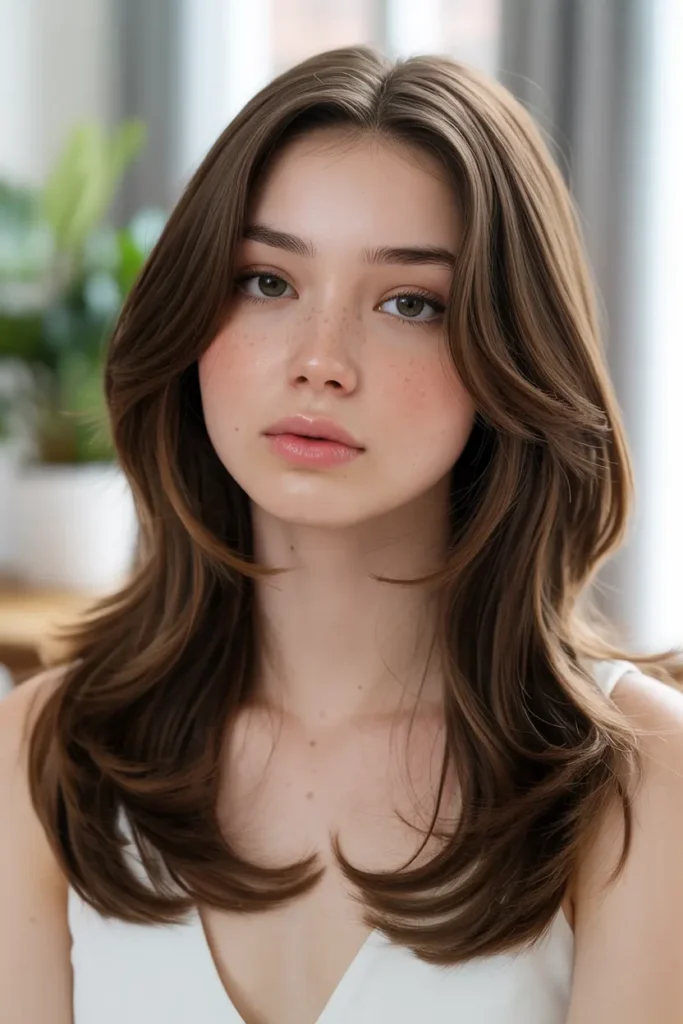 30 Korean Haircut for Chubby Face: Cute & Slimming Styles 21 11. Korean Long U Cut