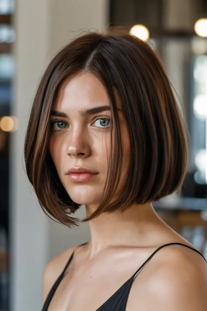 11. Straight Layered Bob
