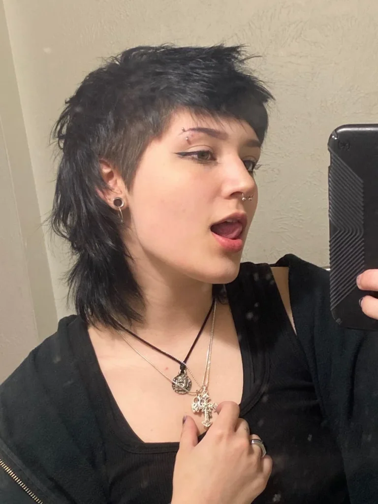 Asymmetrical Short Mullet