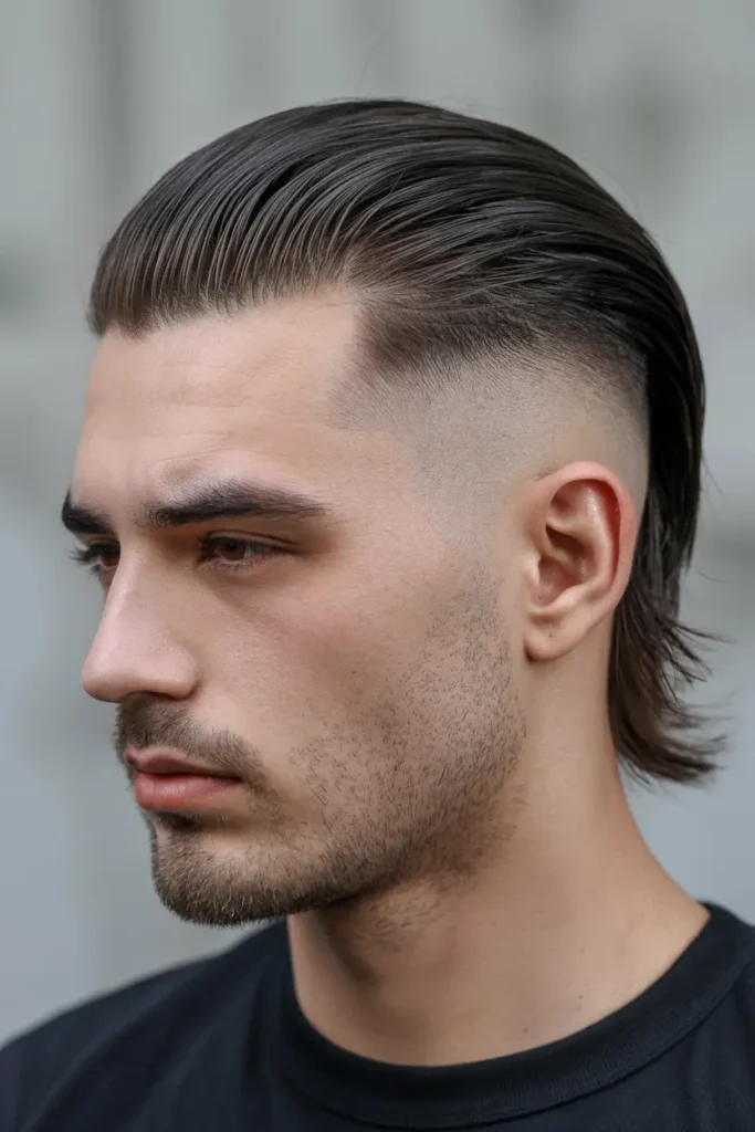 12. High Fade Medium Mullet
