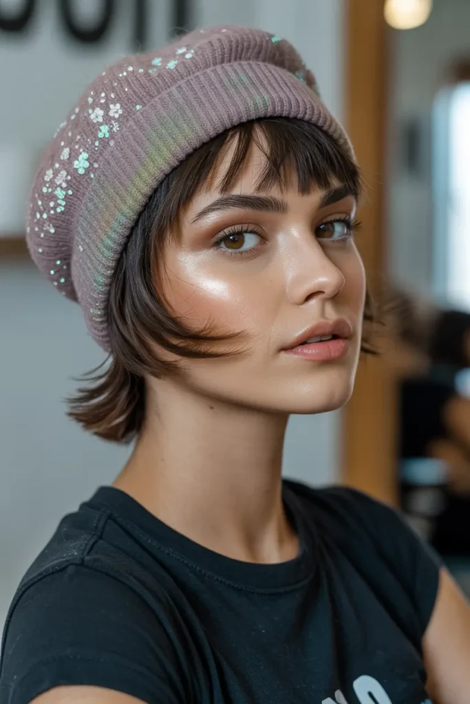 12. Messy Pixie with Fringe
