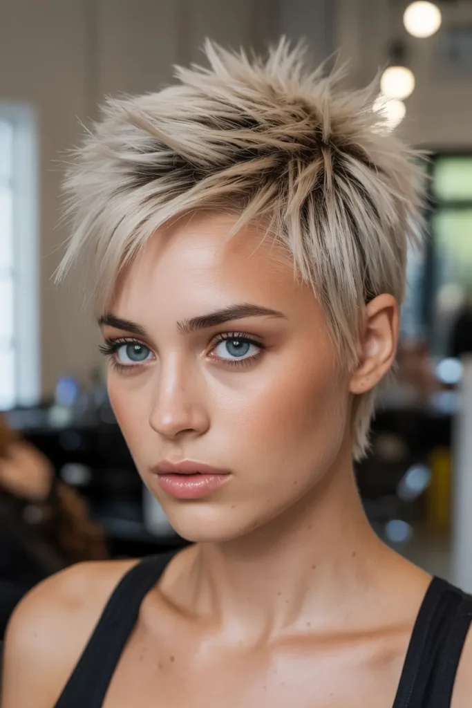 30 Short spiky haircuts for bold edgy hairstyles 12 12. Piecey Spiky Hair