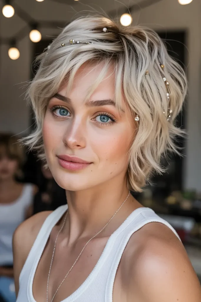 12. Short Shag with Beads