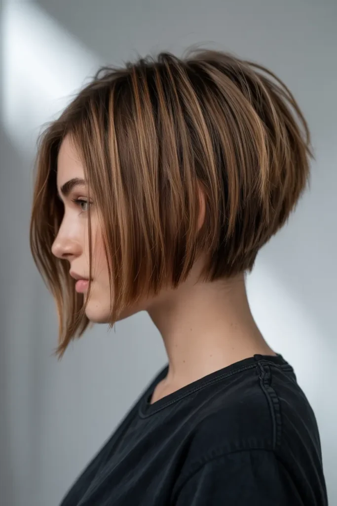 12. Voluminous Stacked Bob