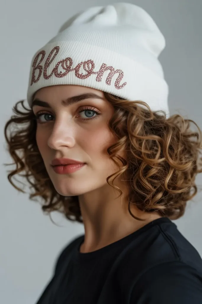 13. Voluminous Curls Peek Out