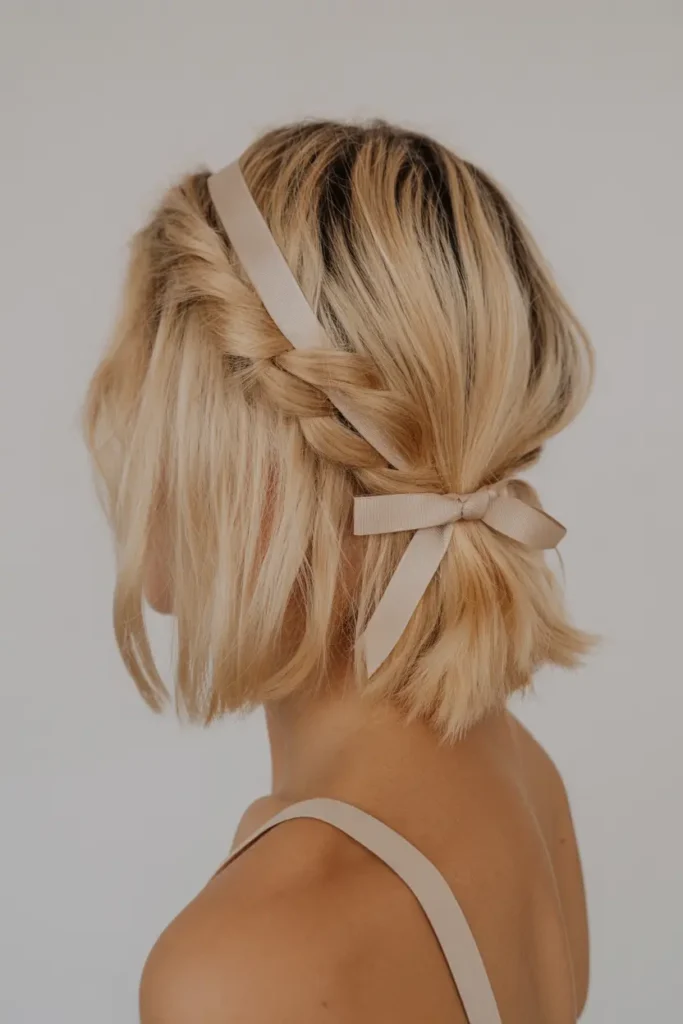 14. Boho Bob with Ribbon