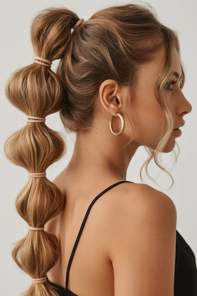 14. High Bubble Ponytail