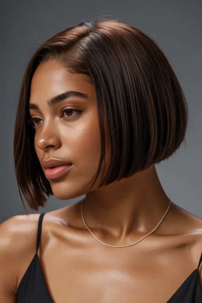 14. Sleek Blunt Bob