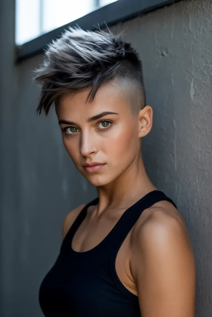 30 Short spiky haircuts for bold edgy hairstyles 14 14. Spiky Hair with Shaved Sides