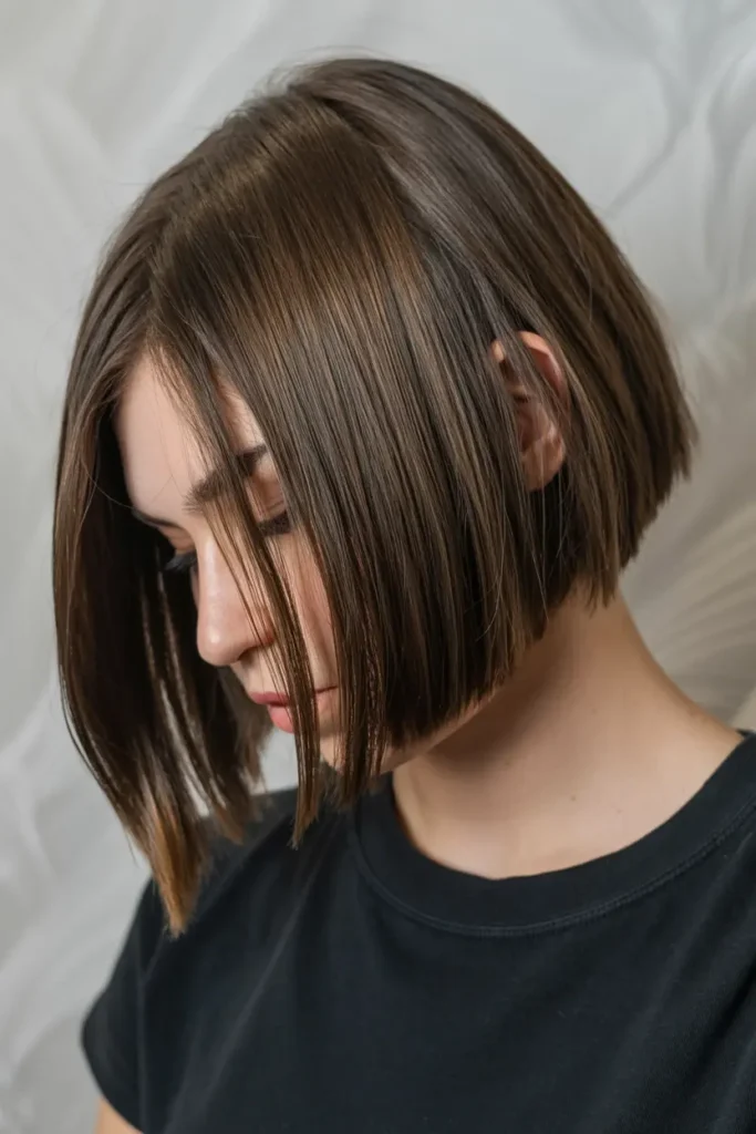 15. Angled Choppy Bob