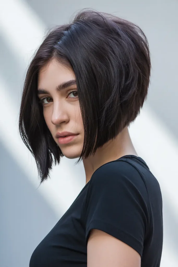 15. Angled Stacked Bob