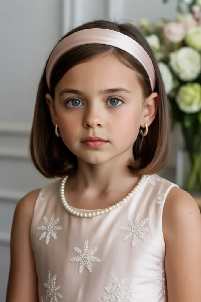15. Sleek Bob with Hairband