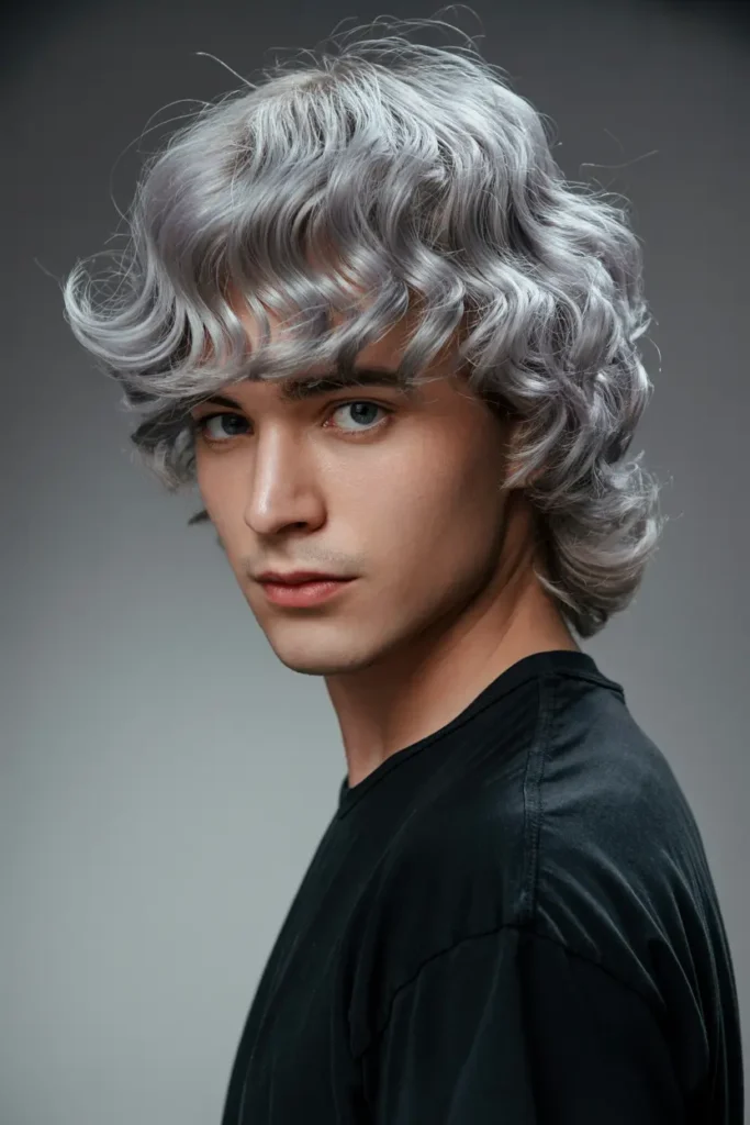 15. Voluminous Wavy Mullet