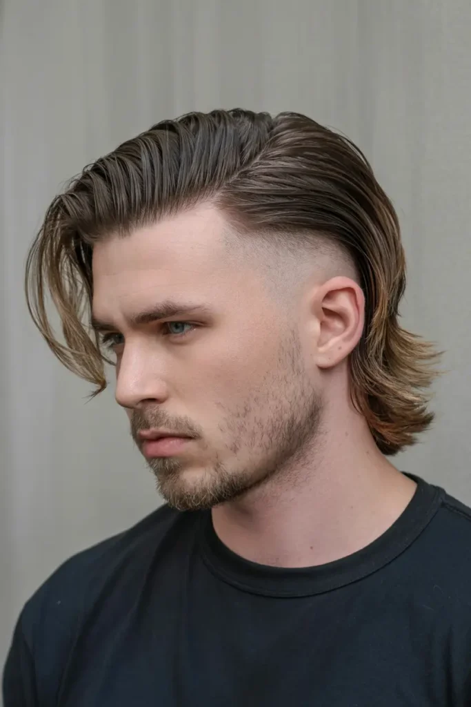 16. Blended Fade Medium Mullet