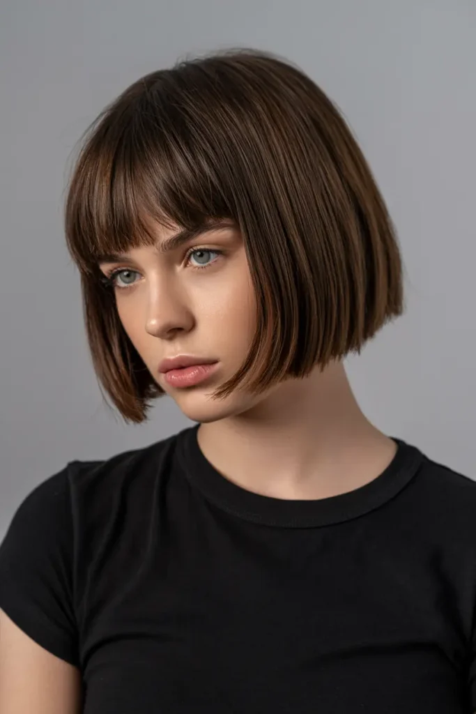 16. Choppy Bob with Fringe