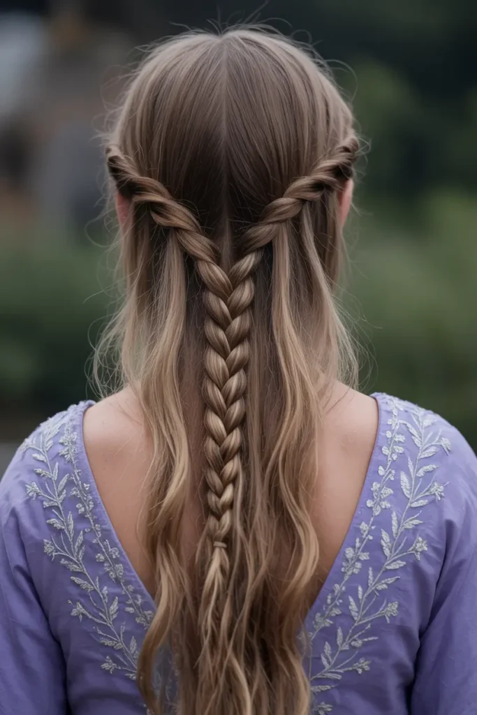 16. Elven Half Braided Style