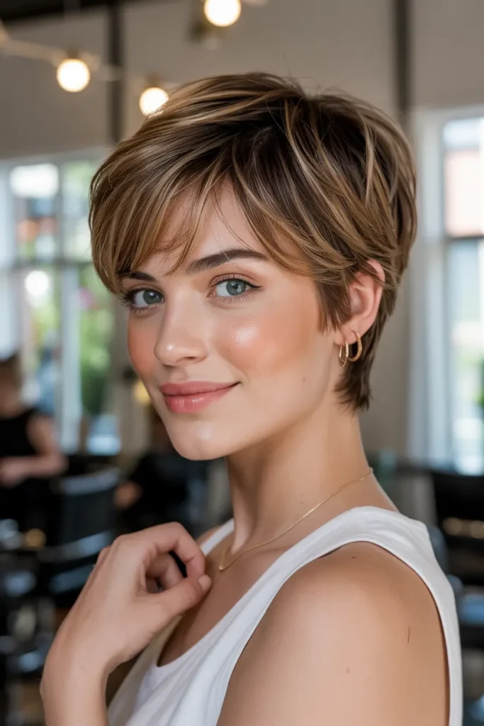 16. Wispy Fringe Pixie