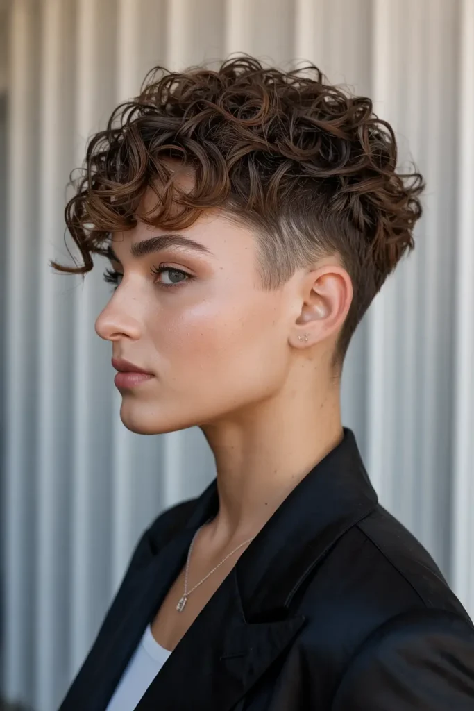 17. Curly Tapered Crop