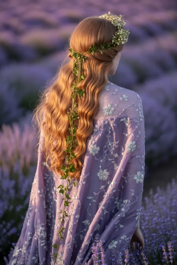 17. Long Elf Waves with Vines