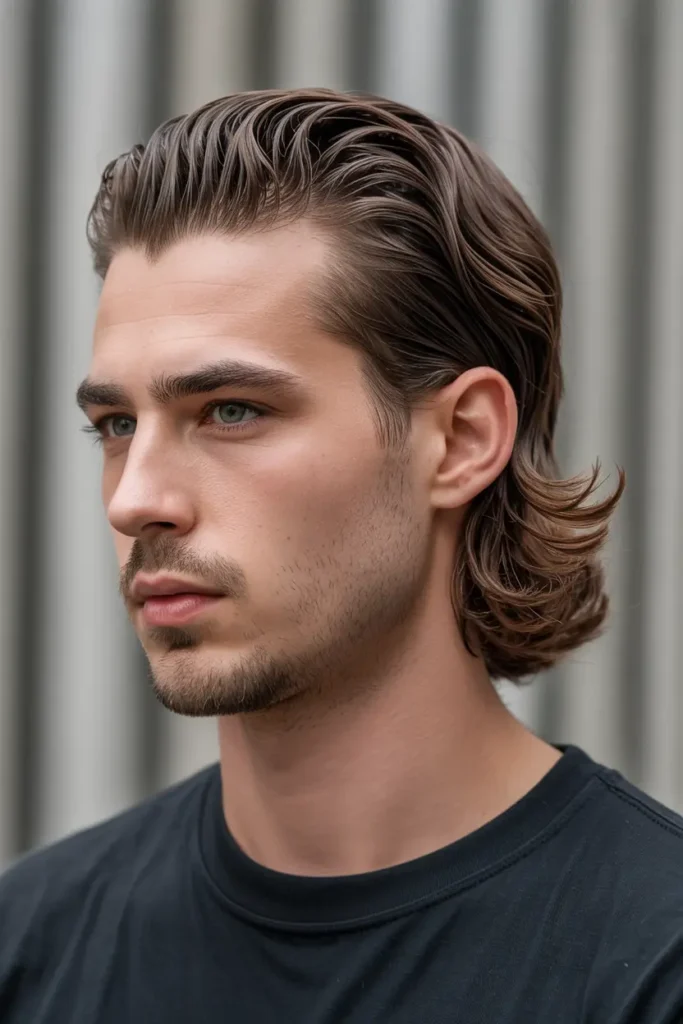17. Low Taper Wavy Mullet