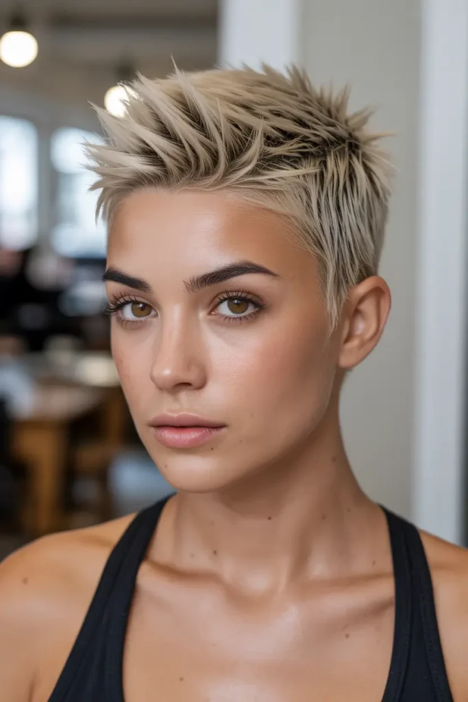 30 Short spiky haircuts for bold edgy hairstyles 17 17. Short Mohawk Spikes