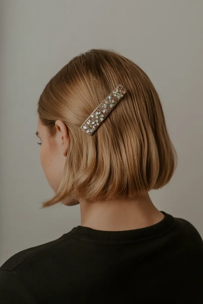 18. Chin Length Bob with Pin Tuck