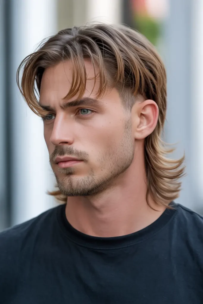 18. Feathered Medium Mullet