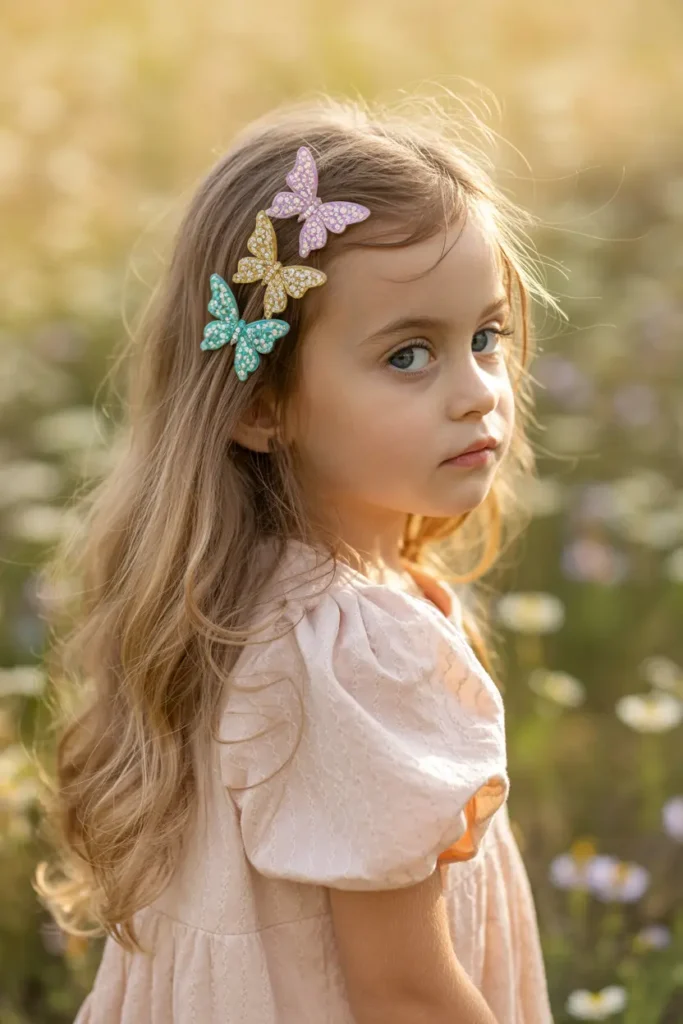 18. Loose Waves with Butterfly Clips