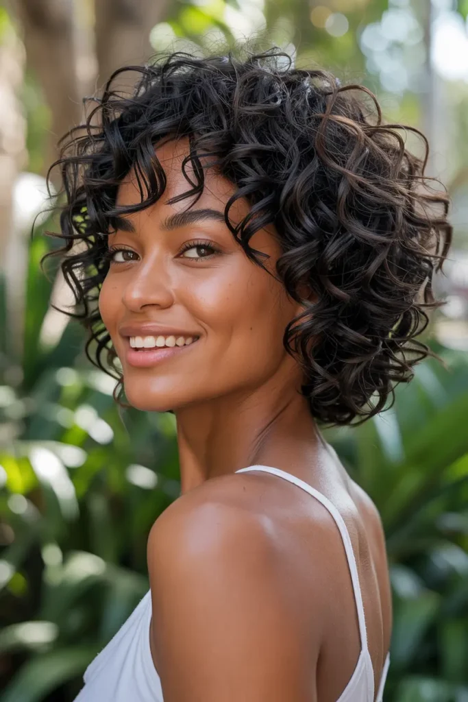 18. Short Layered Curls